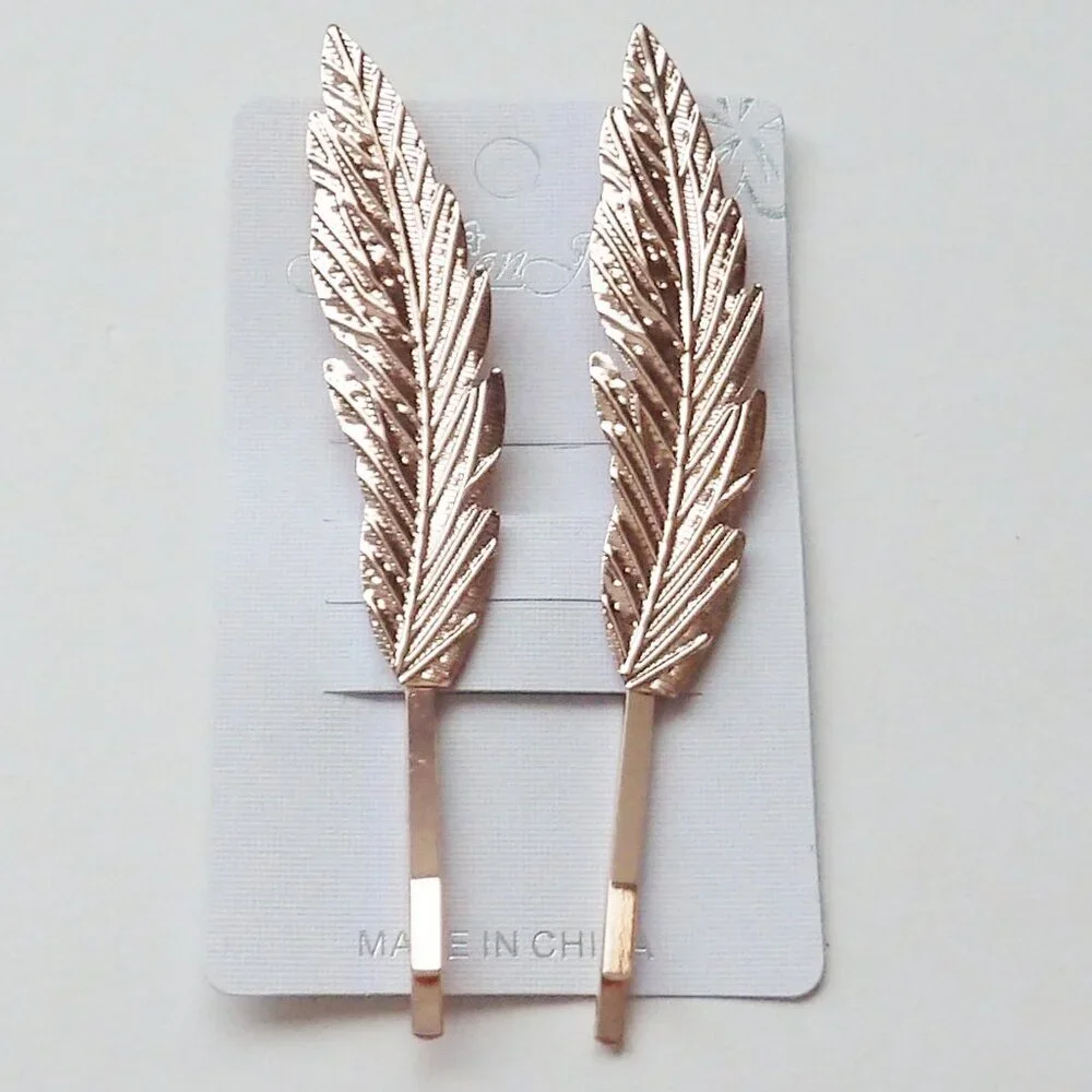 Bundle of 8 Bobby Pins Various Designs Faux Pearl Crystals Gold Tone NEW